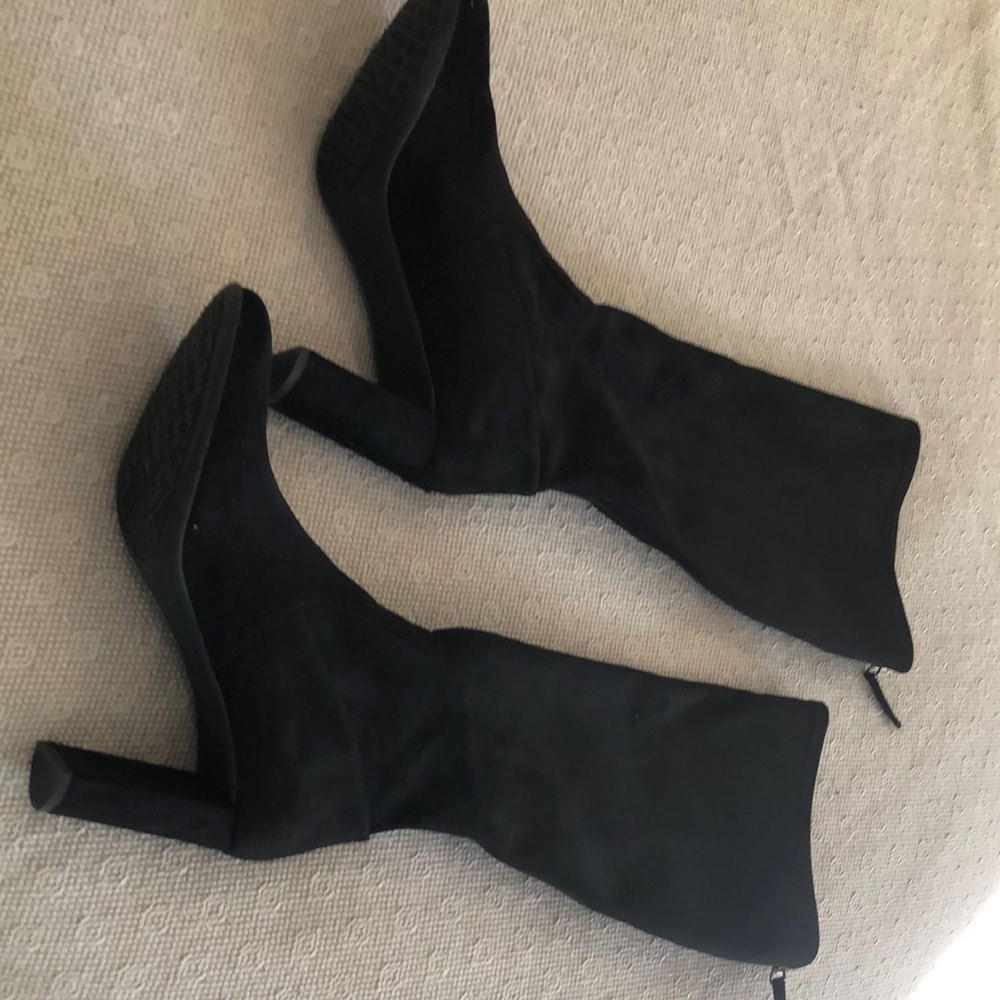 Black Suede Women's Boots